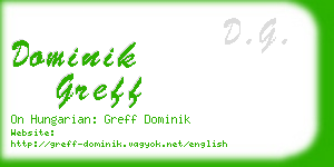 dominik greff business card